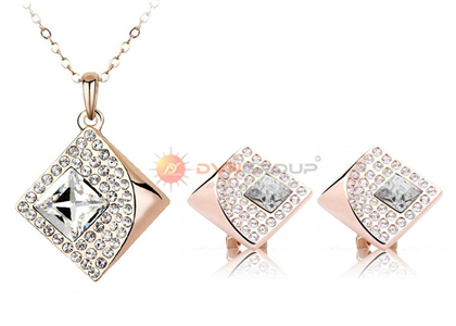 Rose Gold Plated | Gemstone Pendant Sets